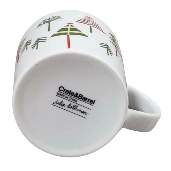 Crate & Barrel Christmas Tree Julia Rothman Mug Cup - Picture 5 of 6